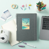 Kuwait Illustratie Reis Kunst Vintage Sticker (iPad Cover)