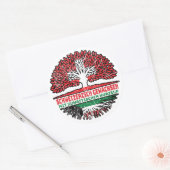 Kuwait Kuwaitisch Schweizer Schweiz Baum Wurzel Ronde Sticker (Envelop)