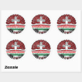 Kuwait Kuwaitisch Schweizer Schweiz Baum Wurzel Ronde Sticker (Vel)