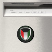 Kuwait Metallic Emblem Magneet (Insitu (Vaatwasser))