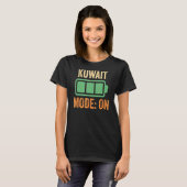 Kuwait-modus op batterijontwerp t-shirt (Voorkant volledig)