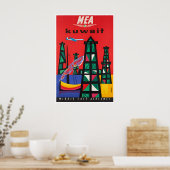 Kuwait Reis Kunstprint Midden-Oosterse Poster (Keuken)