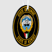 Kuwait Round Emblem Ornament (voorkant)