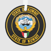 Kuwait Round Emblem Ornament (achterkant)