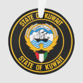 Kuwait Round Emblem Ornament (voorkant)