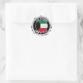 Kuwait Round Emblem Ronde Sticker (Tas)