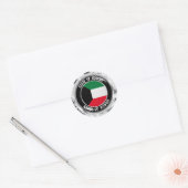 Kuwait Round Emblem Ronde Sticker (Envelop)