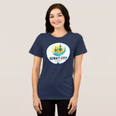 Kuwait Stad Koeweit Midden-Oosten Tri-Blend Shirt (Voorkant volledig)