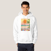 kuwait strand reisposter hoodie (Voorkant volledig)