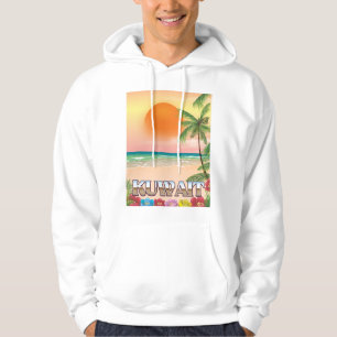 kuwait strand reisposter hoodie