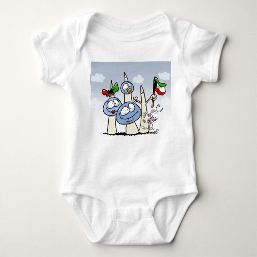kuwait-T-shirt Romper (Voorkant)