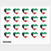 Kuwait Vlag Hart Sticker (Vel)