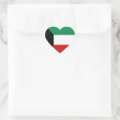 Kuwait Vlag Hart Sticker (Tas)