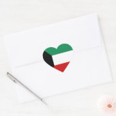 Kuwait Vlag Hart Sticker (Envelop)