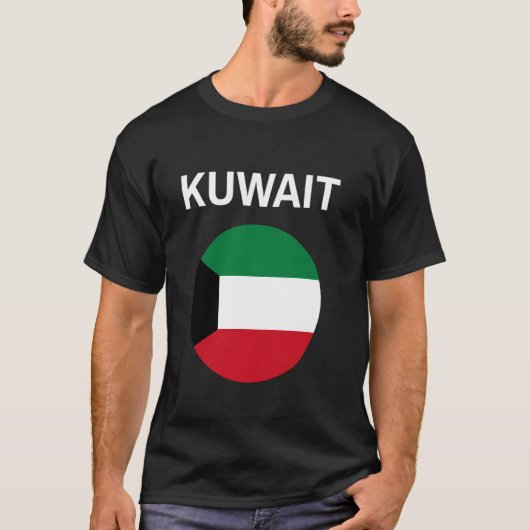 Kuwait Vlag Modern T-shirt (Voorkant)