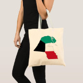 Kuwait Vlagkaart Tote Bag (Voorkant (product))