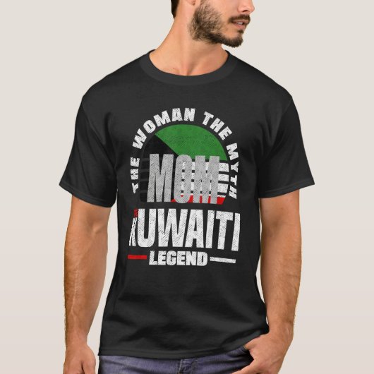 Kuwaiti Kuwait Kuwaiti Flag Mothers Day T-shirt (Voorkant)