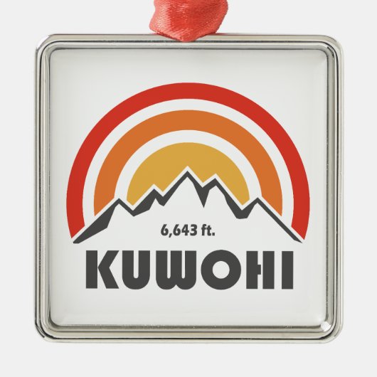 Kuwohi North Carolina, Tennessee Metalen Ornament (Voorkant)