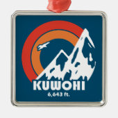 Kuwohi North Carolina Tennessee Sun Eagle Metalen Ornament (Voorkant)