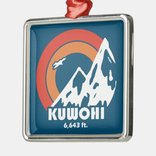 Kuwohi North Carolina Tennessee Sun Eagle Metalen Ornament (Links)