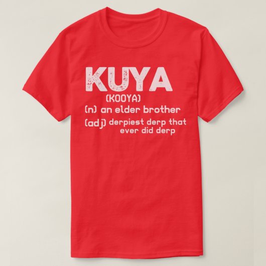 Kuya grote broer grappig t-shirt (Design voorkant)
