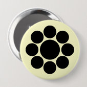 Kuyo, Japan Ronde Button 4,0 Cm (Voorkant /achterkant)