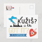 Kužiš? Zagreb Croatia Briefkaart (Voorkant / Achterkant)