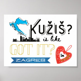 Kužiš? Zagreb Croatia Poster