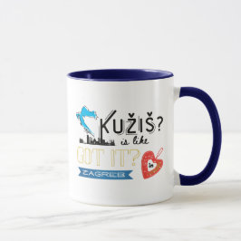 Kužiš? Zagreb Kroatië Mok