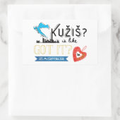 Kužiš? Zagreb Kroatië Rechthoekige Sticker (Tas)