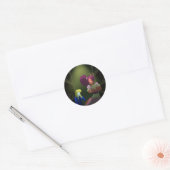 Kuzoura en Crayfish Girl Ronde Sticker (Envelop)