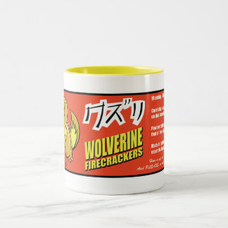 Kuzuri (Wolverine) Firecracker-Mok Tweekleurige Koffiemok