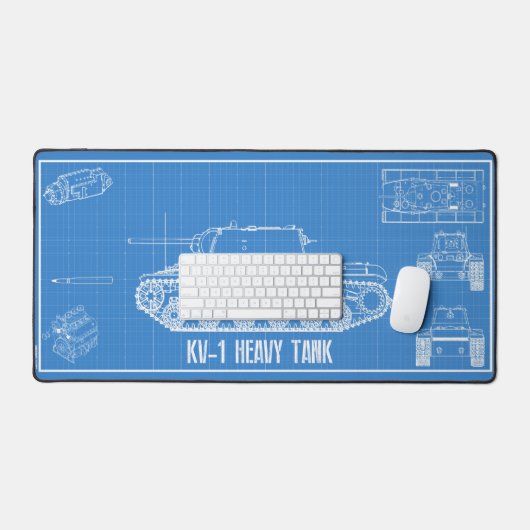 KV-1-tank Bureaumat (Keyboard & Muis)