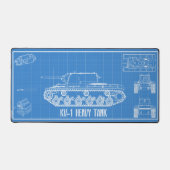 KV-1-tank Bureaumat (Voorkant)