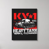 KV-1 zware sovjettank Canvas Afdruk (Voorkant)