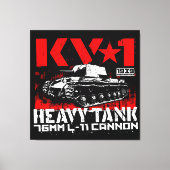 KV-1 zware sovjettank Canvas Afdruk (Voorkant)