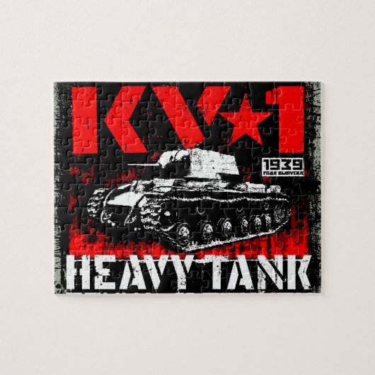 KV-1 zware sovjettank Legpuzzel (Horizontaal)