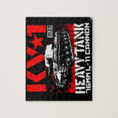 KV-1 zware sovjettank Legpuzzel (Verticaal)