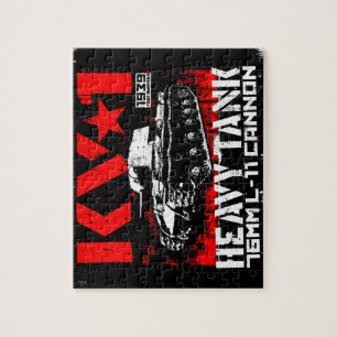 KV-1 zware sovjettank Legpuzzel