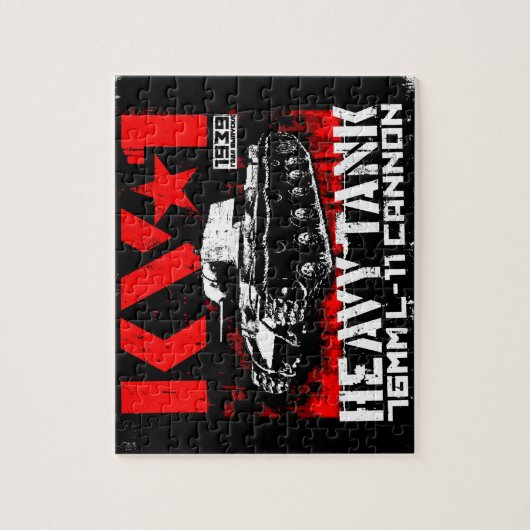 KV-1 zware sovjettank Legpuzzel (Verticaal)