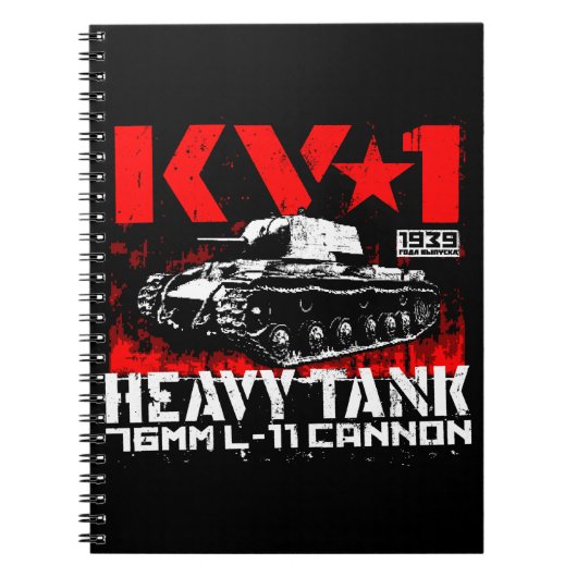 KV-1 zware sovjettank Notitieboek (Voorkant)