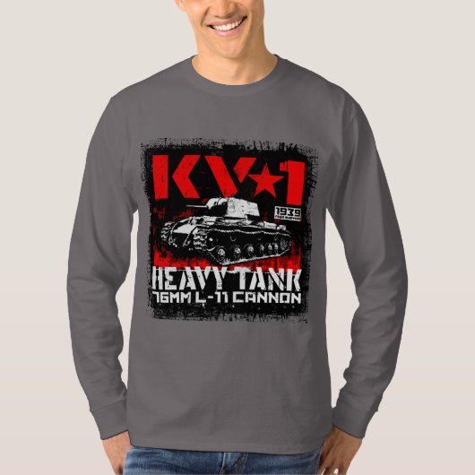 KV-1 zware sovjettank T-shirt (Voorkant)