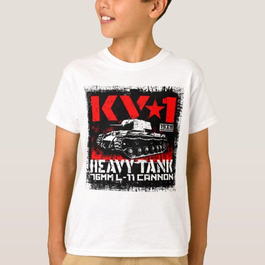 KV-1 zware sovjettank T-shirt (Voorkant)