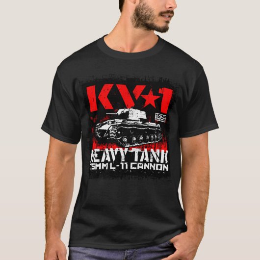KV-1 zware sovjettank T-shirt (Voorkant)