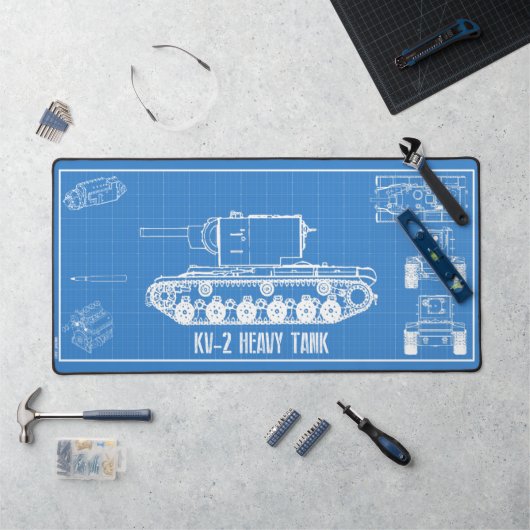 KV-2-tank Bureaumat (Werkstation)