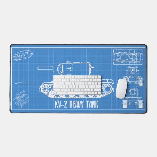 KV-2-tank Bureaumat (Keyboard & Muis)