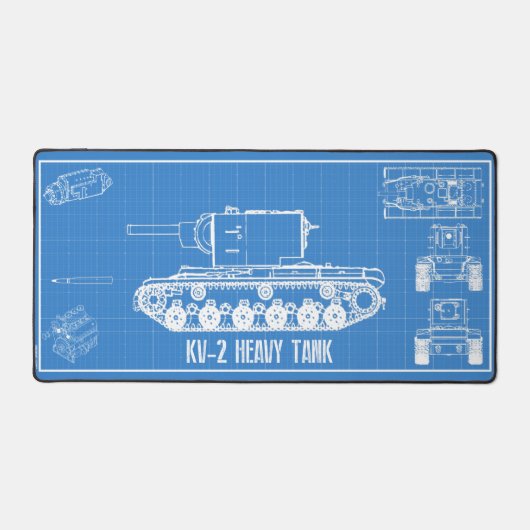 KV-2-tank Bureaumat (Voorkant)