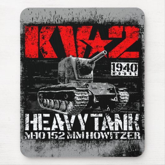 KV-2 zware sovjettank Muismat (Voorkant)