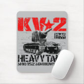 KV-2 zware sovjettank Muismat (Met muis)