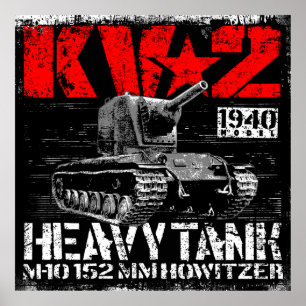 KV-2 zware sovjettank Poster